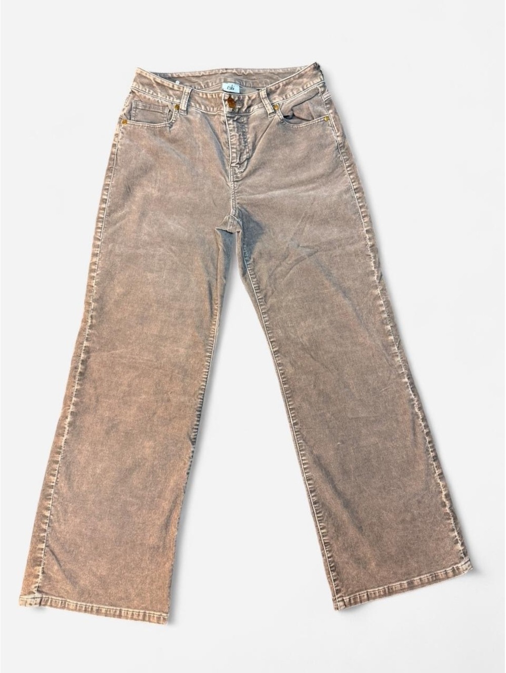Cabi London Cord pants #4888 size 4 brown high rise wide leg corduroy